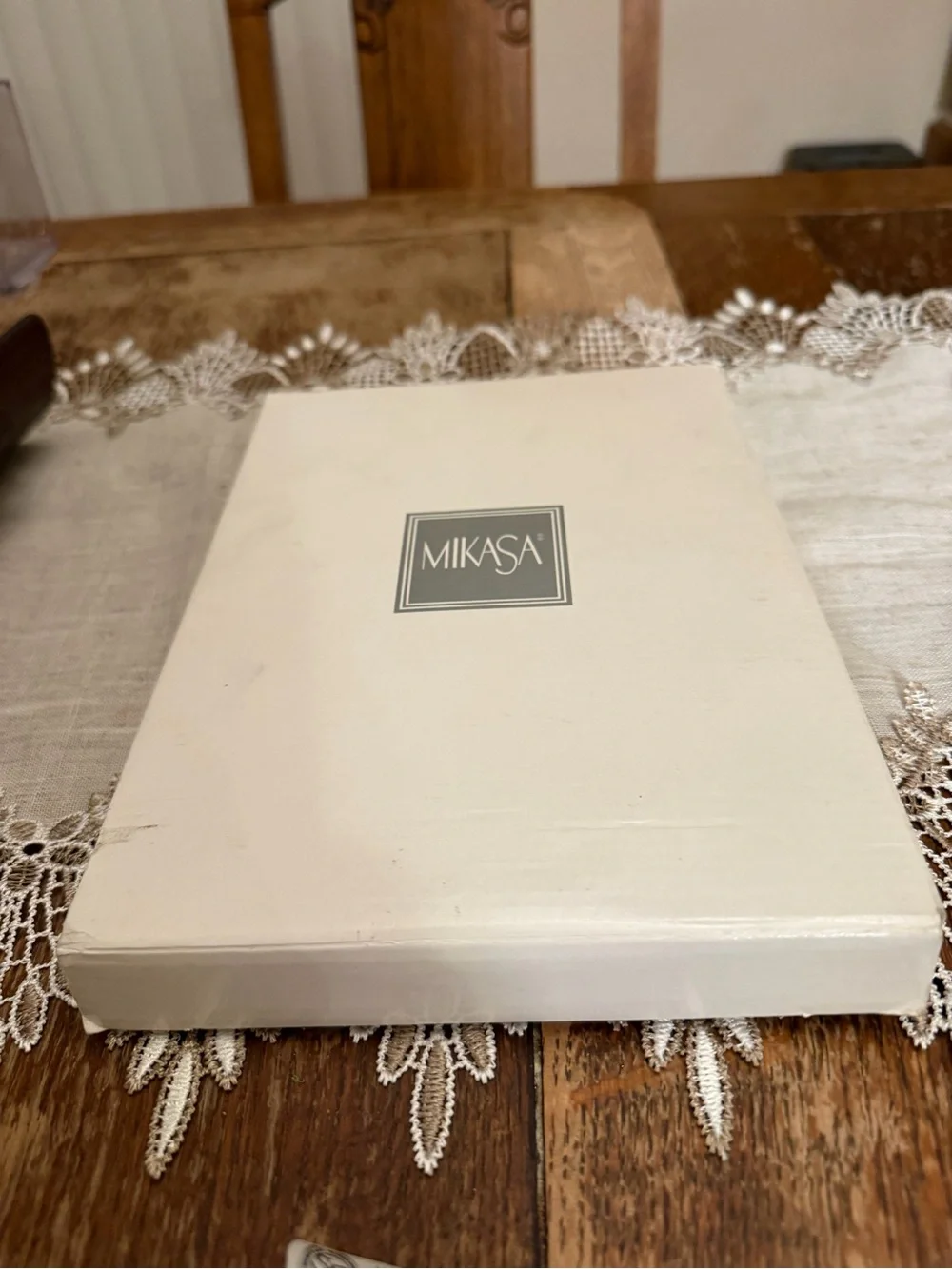 Mikasa Clear Swirl Glass -peppermint sweet dish/ tray